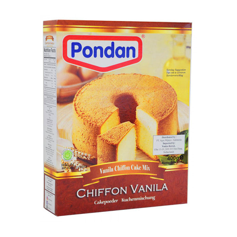 Pondan cheese chiffon cake mix