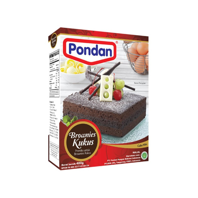 Pondan brownies kukus