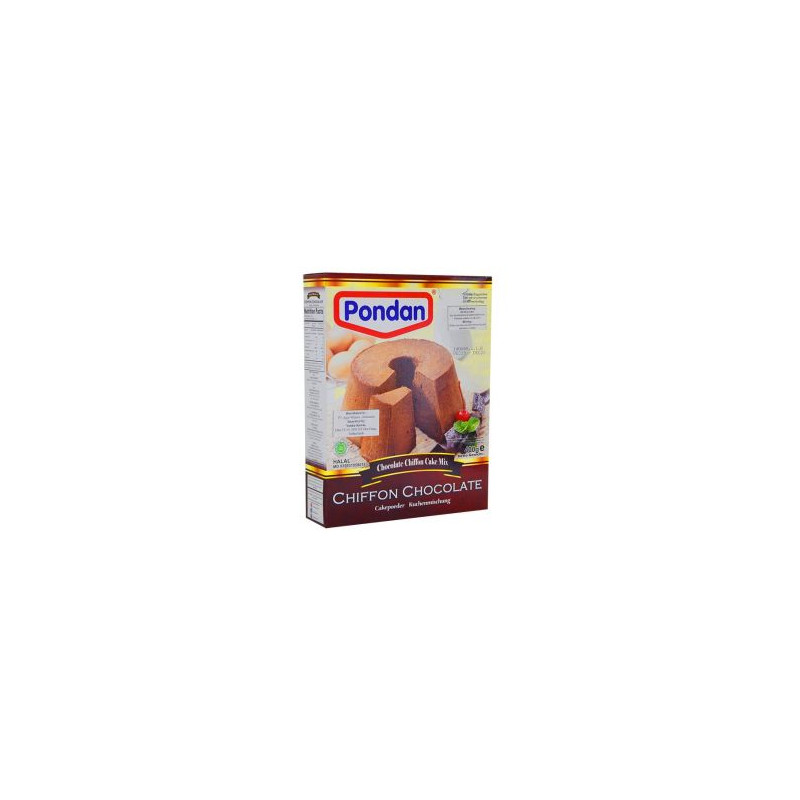 Pondan chiffon chocolate